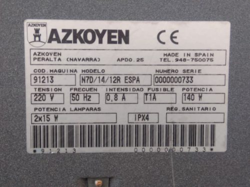 Máquina tabaco segunda mano AZKOYEN N7D 14 canales en cabauoportunitats.com
