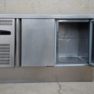 Nevera mostrador d'acer inoxidable 149cm d'ocasió a cabauoportunitats.com Balaguer - Lleida - Catalunya