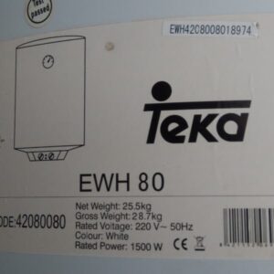 Termo aigua calenta TEKA 80 litres d'ocasió a cabauoportunitats.com Balaguer - Lleida - Catalunya