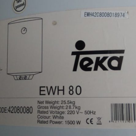 Calentador de agua TEKA 80 litros de ocasión en cabauoportunitats.com