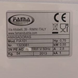 Amasadora espiral FAMA 12 litros de segunda mano en cabauoportunitats.com