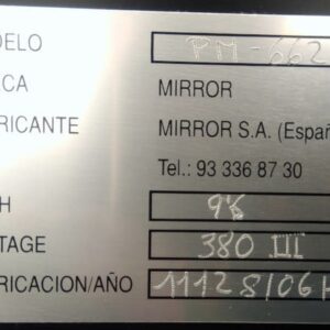 Forn pizza MIRROR PM-662 2 pisos d'ocasió a cabauoportunitats.com Balaguer - Lleida - Catalunya