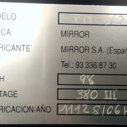 Horno pizza MIRROR PM-662 2 pisos de ocasión en cabauoportunitats.com