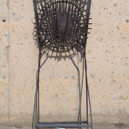Mesa + 4 sillas estilo forja de ocasión en cabauoportunitats.com