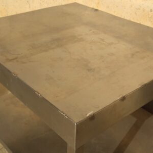 Mesa inox de 100x87cm de ocasión en cabauoportunitats.com