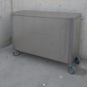 Barra inox con ruedas 120cm de segunda mano en cabauoportunitats.com