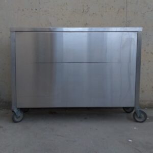 Barra inox con ruedas 120cm de segunda mano en cabauoportunitats.com