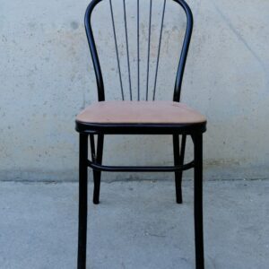 Silla metálica negra 85cm de segunda mano en cabauoportunitats.com
