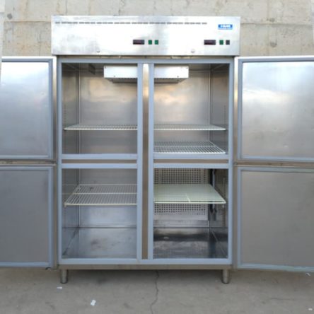 Cámara frigorífica inox 2 zonas frío 125x72x200cm de segunda mano en cabauoportunitats.com
