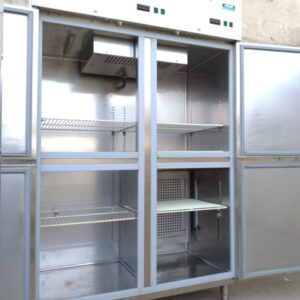 Cámara frigorífica inox 2 zonas frío 125x72x200cm de segunda mano en cabauoportunitats.com