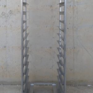 Carro d'acer inoxidable 12 safates 60x40cm de segona mà a cabauoportunitats.com Balaguer - Lleida - Catalunya