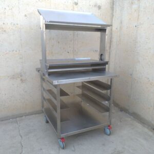 Carro de acero inoxidable multiusos de segunda mano en cabauoportunitats.com