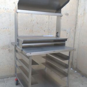 Carro de acero inoxidable multiusos de segunda mano en cabauoportunitats.com