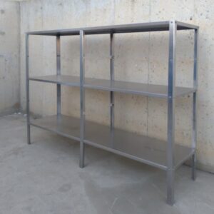 Estantería inox 3 estantes 225x38cm de segunda mano en cabauoportunitats.com