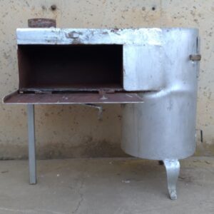 Estufa de llenya amb forn 70x30cm de segona mà a cabauoportunitats.com Balaguer - Lleida - Catalunya