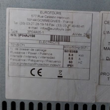 Horno de pan EUROFOURS de segunda mano en cabauoportunitats.com