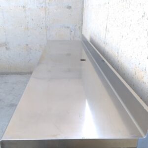 Mueble cafetero de inox de 245cm de segunda mano en cabauoportunitats.com