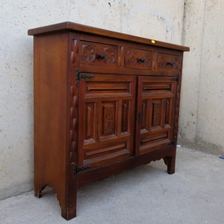 Mueble recibidor color nogal 92cm de segunda mano en cabauoportunitats.com