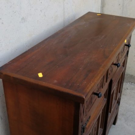 Mueble recibidor color nogal 92cm de segunda mano en cabauoportunitats.com