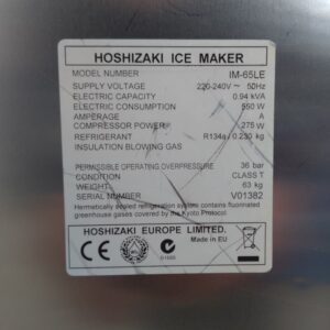 Màquina glaçons HOSHIZAKI IM-65LE de segona mà a cabauoportunitats.com Balaguer - Lleida - Catalunya