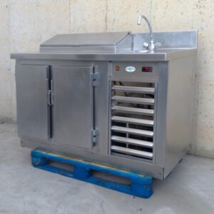 Frigorífico pizzero con lavamanos 150cm de segunda mano en cabauoportunitats.com