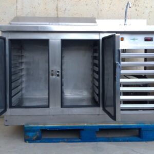 Frigorífico pizzero con lavamanos 150cm de segunda mano en cabauoportunitats.com