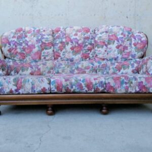 Sofà de fusta massissa 180cm de segona mà a cabauoportunitats.com Balaguer - Lleida - Catalunya