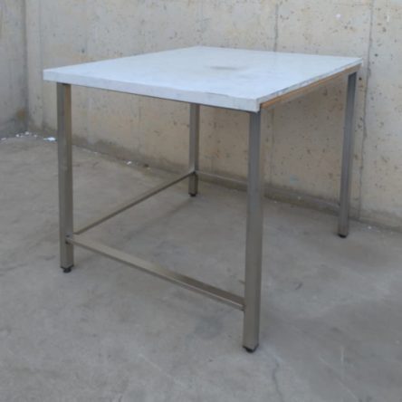Mesa inox y silestone 100x93x90cm de ocasión en cabauoportunitats.com