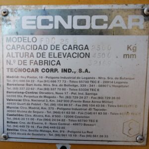 Toro TECNOCAR FDF 25B 2500kg de segona mà a cabauoportunitats.com Balaguer - Lleida - Catalunya