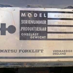 Carretilla elevadora KOMATSU FD25T de segunda mano en cabauoportunitats.com