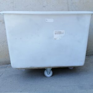 Contenedor de color blanco nuevo con ruedas vasculantes de 69x100x75cm en cabauoportunitats.com