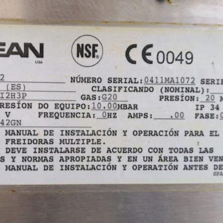 Fregidora DEAN de gas natural de segunda mano en  cabauoportunitats.com