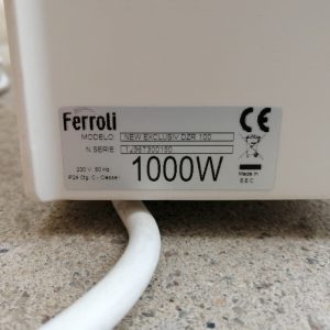 Radiador eléctrico FERROLI NEW EXCLUSIV 1000W de segunda mano en cabauoportunitats.com
