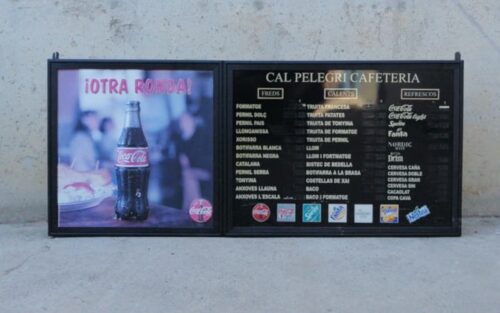 Letrero iluminado Coca-Cola años 80 de segunda mano en cabauoportunitats.com