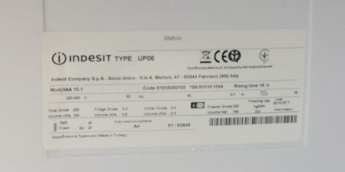 Congelador vertical INDESIT de segunda mano en cabauoportunitats.com