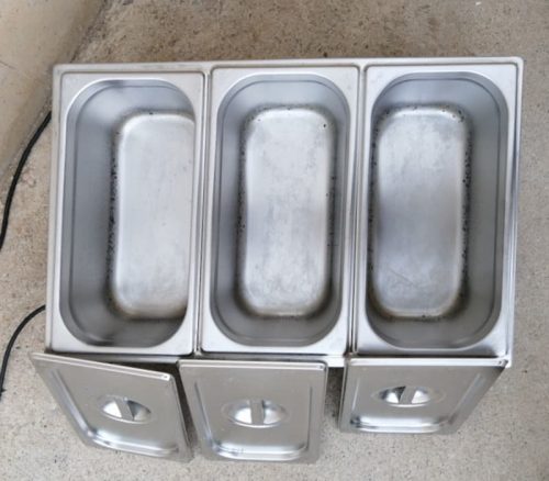 Baño maría de segunda mano con 3 cubetas en cabauoportunitats.com