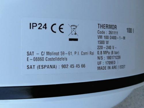 Calentador de agua THERMOR 100 litros de segunda mano en cabauoportunitats.com
