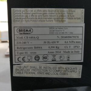 Màquina de glaçons BREMA CB 640A de segona mà a cabauoportunitats.com Balaguer - Lleida -Catalunya