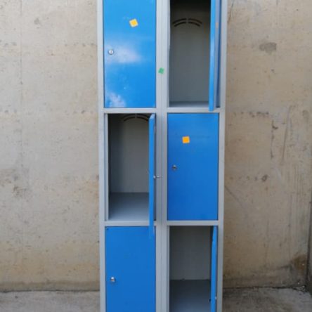 Mòdul 6 taquilles metàl·liques 60x50x210cm de segona mà a cabauoportunitats.com Balaguer - Lleida - Catalunya