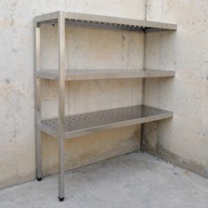 Estantería de acero inoxidable de pared en cabauoportunitats.com