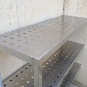 Estantería de acero inoxidable de pared en cabauoportunitats.com