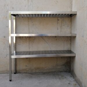 Estantería de acero inoxidable de pared en cabauoportunitats.com