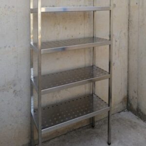 Estantería inox 85x36x184cm de segunda mano en cabauoportunitats.com