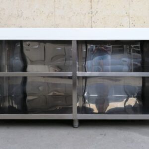 Taula d'acer inoxidable de segona mà a cabauoportunitats.com Balaguer - Lleida - Catalunya