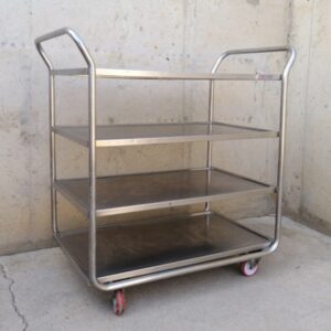 Carro d'acer inoxidable de 4 safates de segona mà a cabauoportunitats.com Balaguer - Lleida - Catalunya