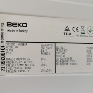Congelador BEKO 285l de segunda mano en cabauoportunitats.com