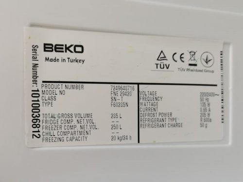 Congelador BEKO 285l de segunda mano en cabauoportunitats.com