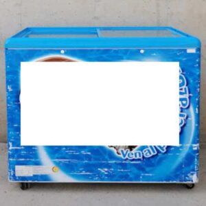 Congelador horizontal con puertas de cristal de ocasión en cabauoportunitats.com
