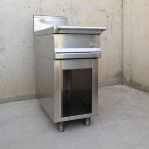 Mesa neutra de acero inoxidable en cabauoportunitats.com