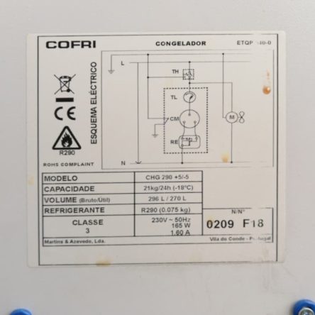 Congelador mantenimiento COFRI seminuevo en cabauoportunitats.com Balaguer - Lleida - Catalunya